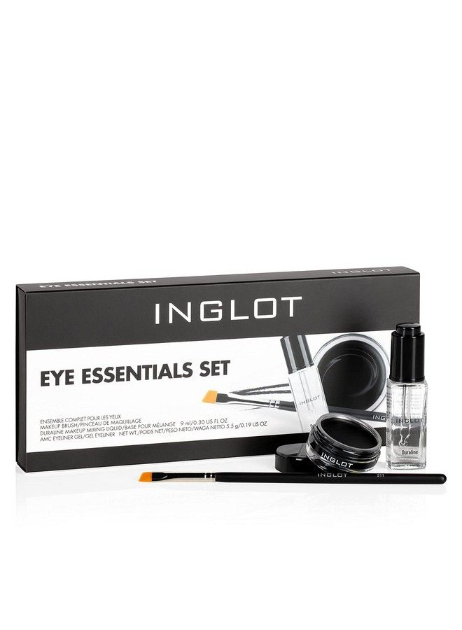 Inglot Eye Essentials Set : Duraline + AMC Eyeliner Gel 77 + Makeup Brush 31T : - Image 3