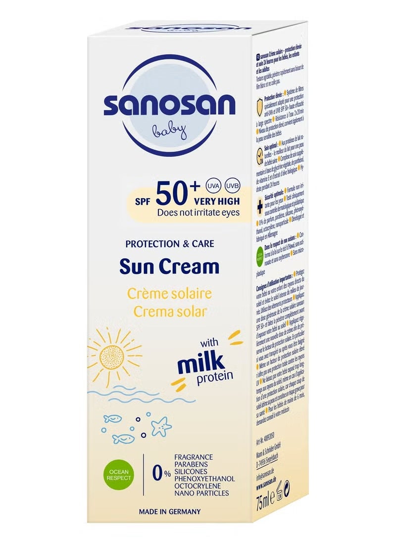 sanosan Sunscreen Cream for Children 50+ - 75 ml  - Image 1