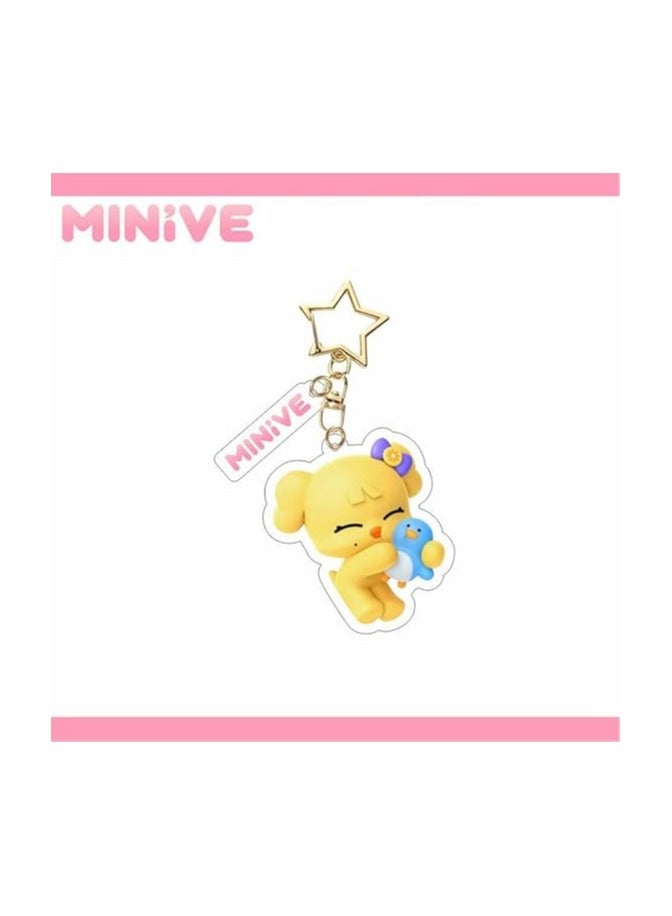 general IVE Acrylic Keychain Bag Pendant Cartoon Sign Accessory Fan Series Gift Yujin Wonyoung Rei LIZ LEESEO - Image 2
