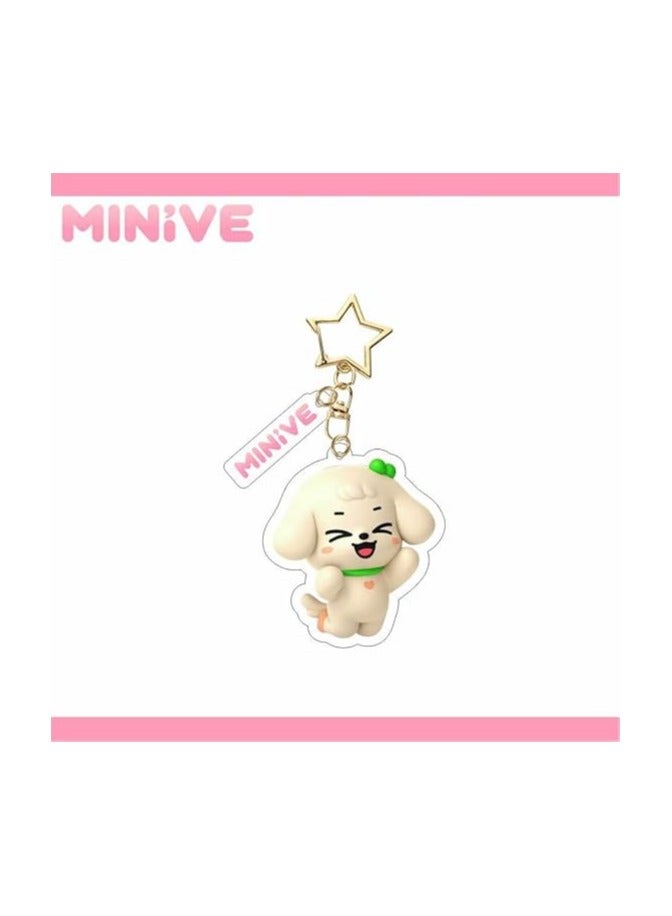 general IVE Acrylic Keychain Bag Pendant Cartoon Sign Accessory Fan Series Gift Yujin Wonyoung Rei LIZ LEESEO - Image 4