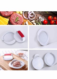 Y&D Burger Press Hamburger Patty Maker Mold Perfectly Sized 4 5/8? Rings Easy Release for BBQ Grill Accessories  - Image 2