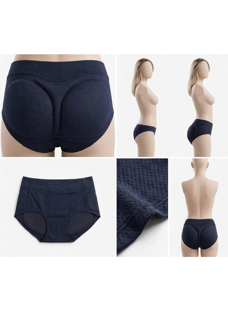 5PLUS Women Padded Shapewear Shorts High Waist Tummy Control Butt Lifter Seamless Body Shaper - Image 2