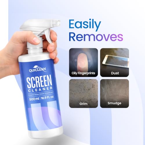 QUICLEAN Laptop Cleaner Kit -500ml With 7-In-1 Gadget Cleaning Machine & 350gsm Cloth For All Screen Cleaning | Machine Cleans - Mobile, Laptop, Keyboard, Earbuds & Lens|Cleaner Cloth For Large Screen - Image 4