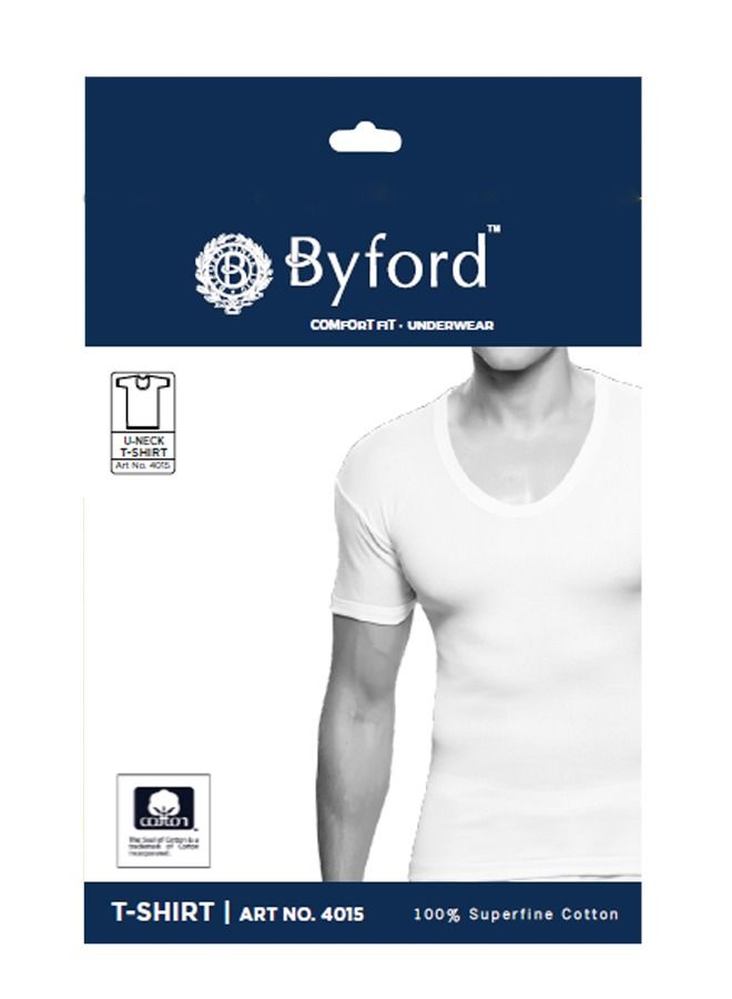 Byford قميص داخلي رجالي برقبة على شكل حرف U وأكمام قصيرة  - Image 1