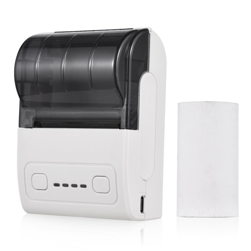 Portable Mini Thermal Printer 2 inch Wireless USB Receipt Bill Ticket Printer with 57mm Print Paper Roll Compatible with iOS Android Windows for Restaurant s Retail Stores - Image 1