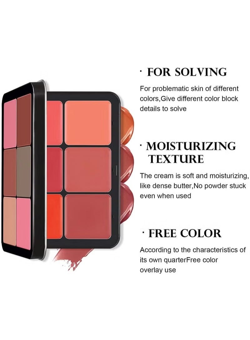 Carla Secret Concealer Palette,12 Colors Carla Secret Cream Blush Palette - Image 2