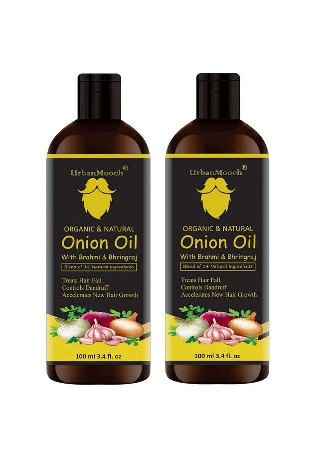 UrbanMooch Organic & Natural Red Onion Hair Oil With Red Onion Extract Combo Pack 200Ml (Each 100Ml) - Image 2