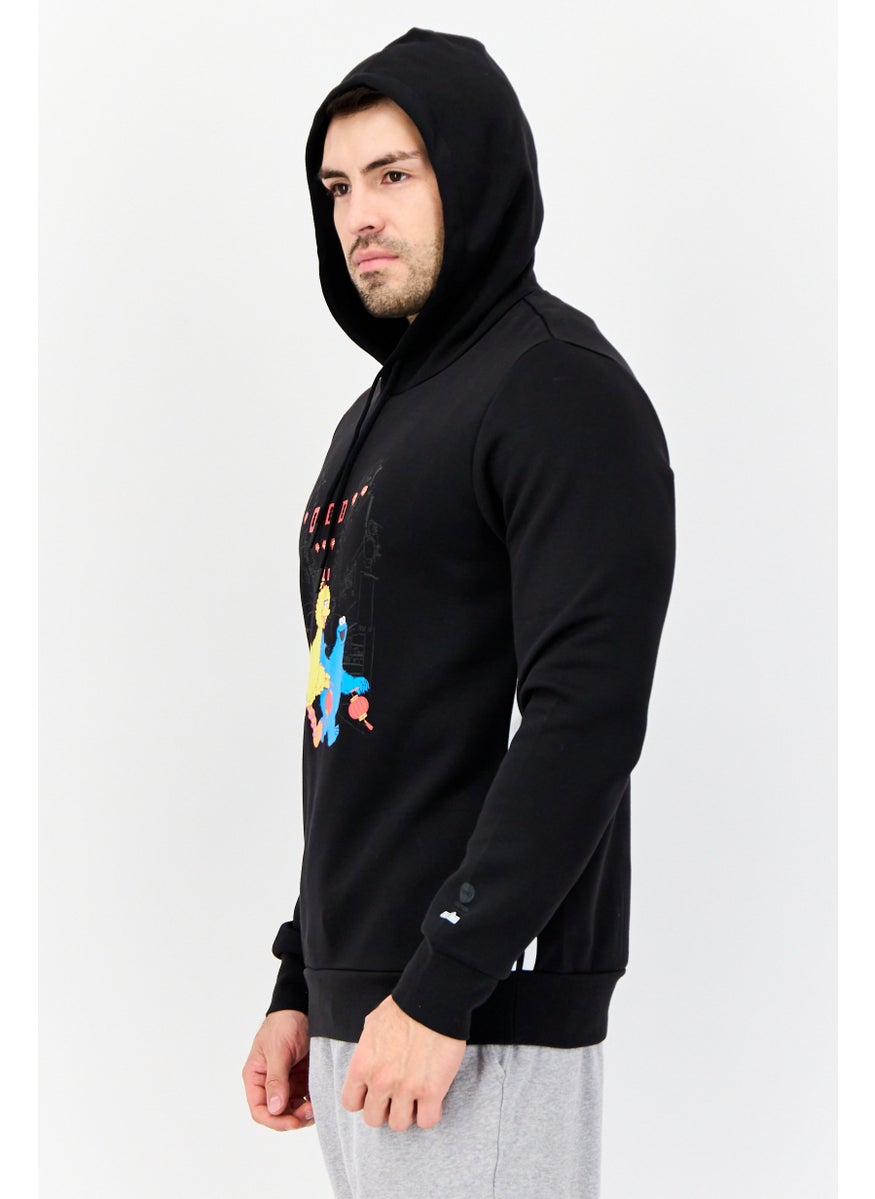 Adidas - Men Sportswear Fit Long Sleeves Outdoor Sweatshirt, Black - Image 1