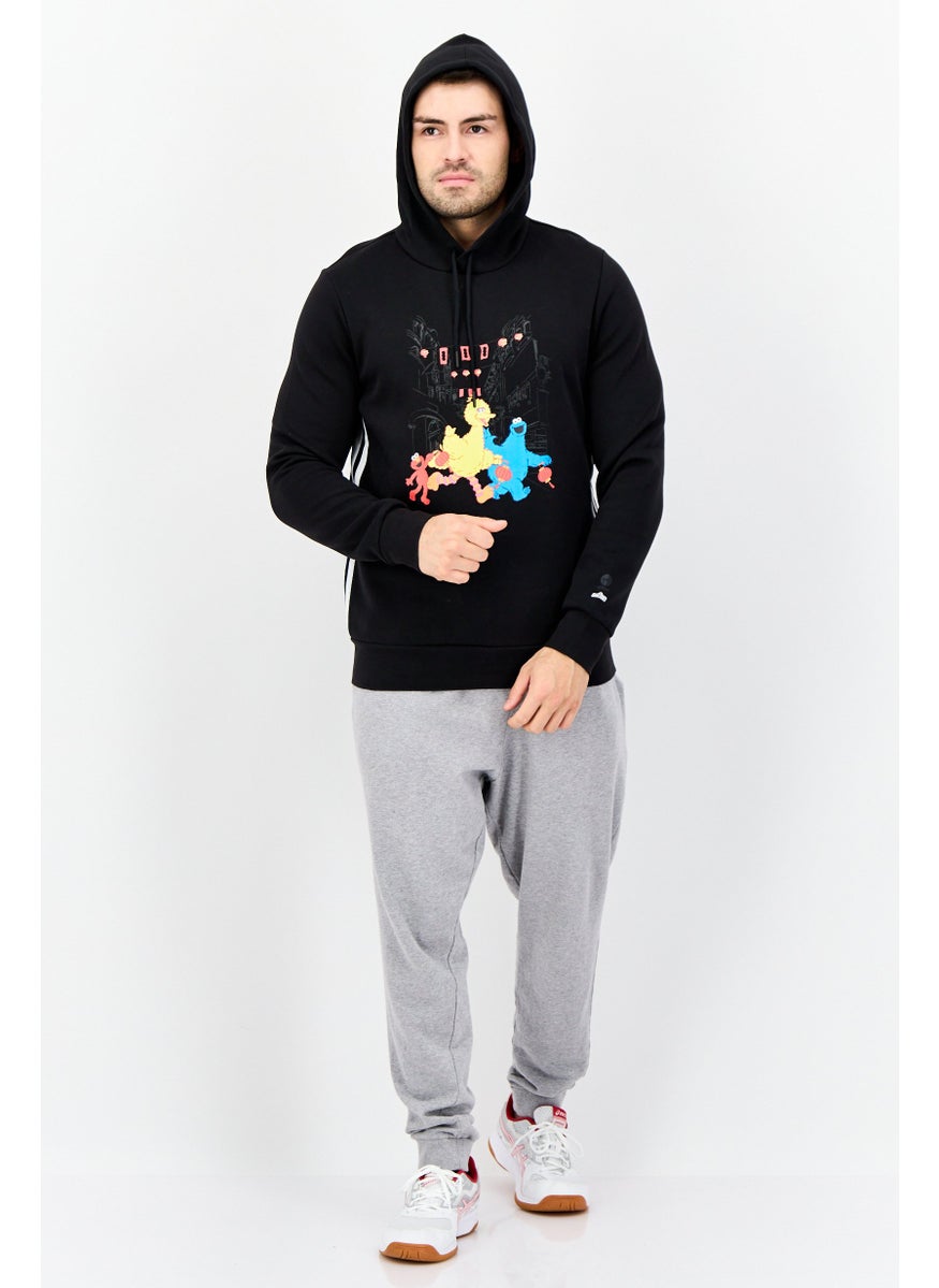 Adidas - Men Sportswear Fit Long Sleeves Outdoor Sweatshirt, Black - Image 1