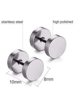 MissTiara 12 Pairs Stainless Steel Stud Earrings Set for Men and Women Unisex  - Image 5