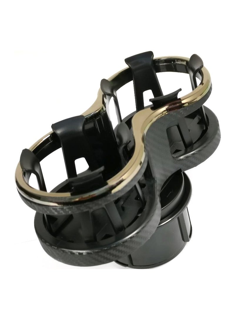 MOB Double Drink Holder with Adjustable Base for Cars - Elastic Cup Holder and Two Cup Holders Design - M-239 - Image 2