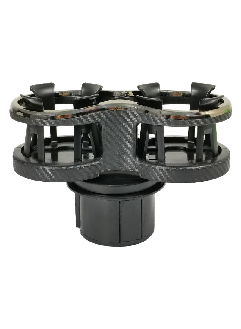 MOB Double Drink Holder with Adjustable Base for Cars - Elastic Cup Holder and Two Cup Holders Design - M-239 - Image 3