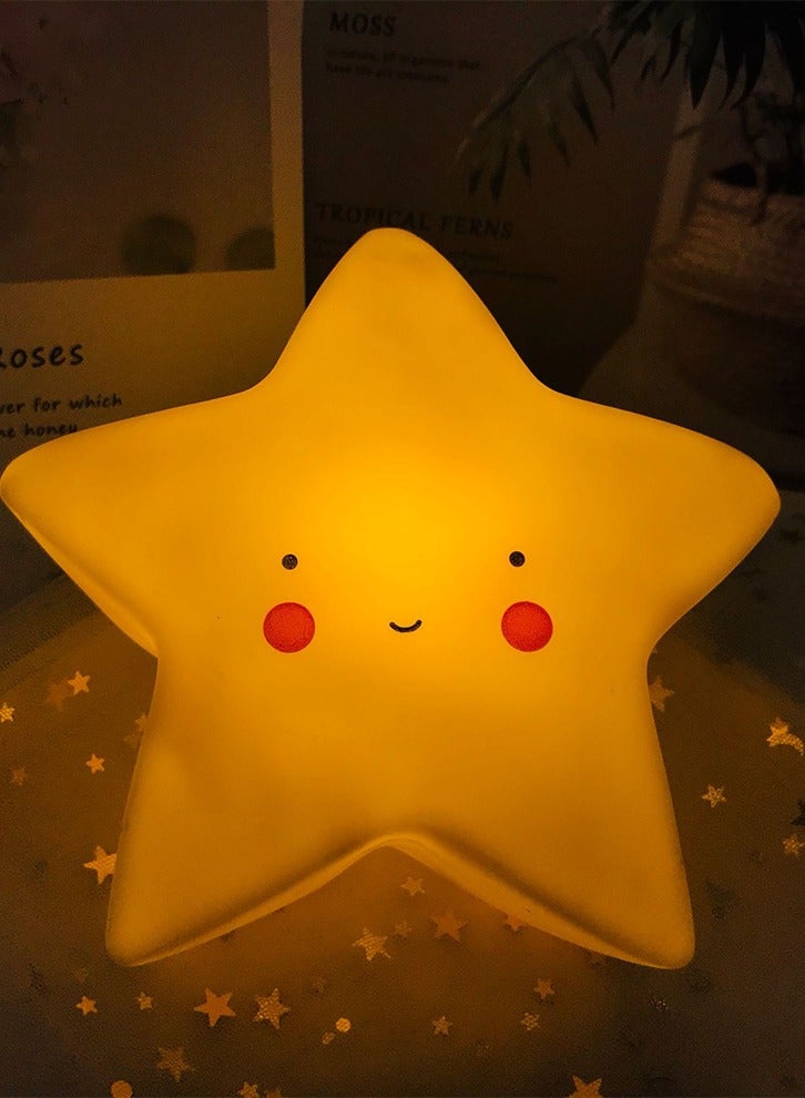 Star Shaped LED Night Lamp Yellow - Image 2