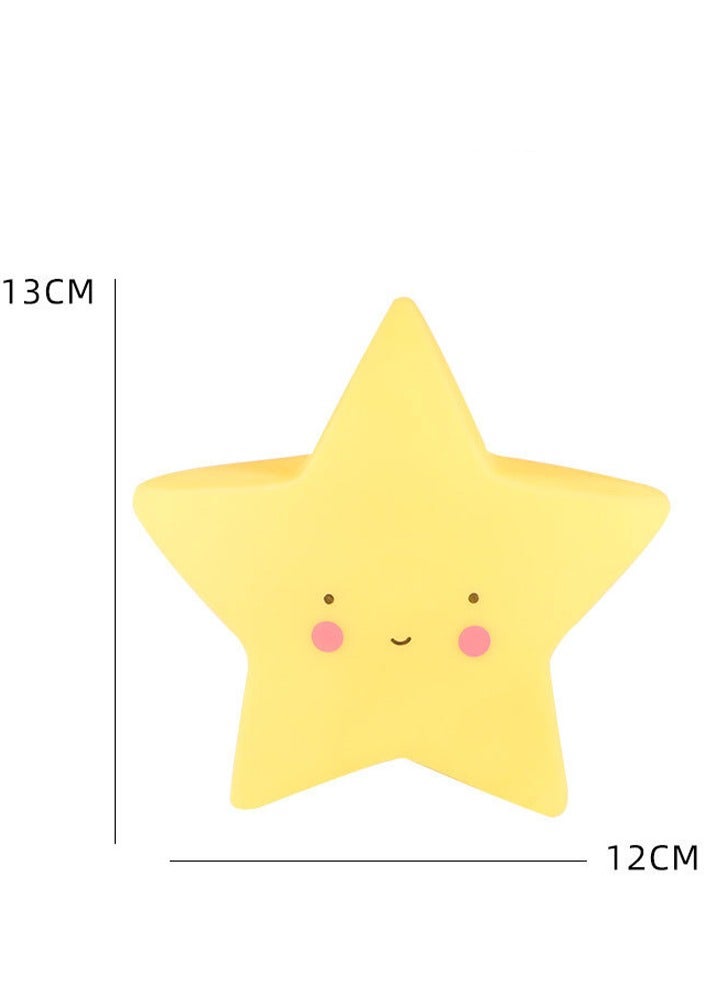 Star Shaped LED Night Lamp Yellow - Image 4