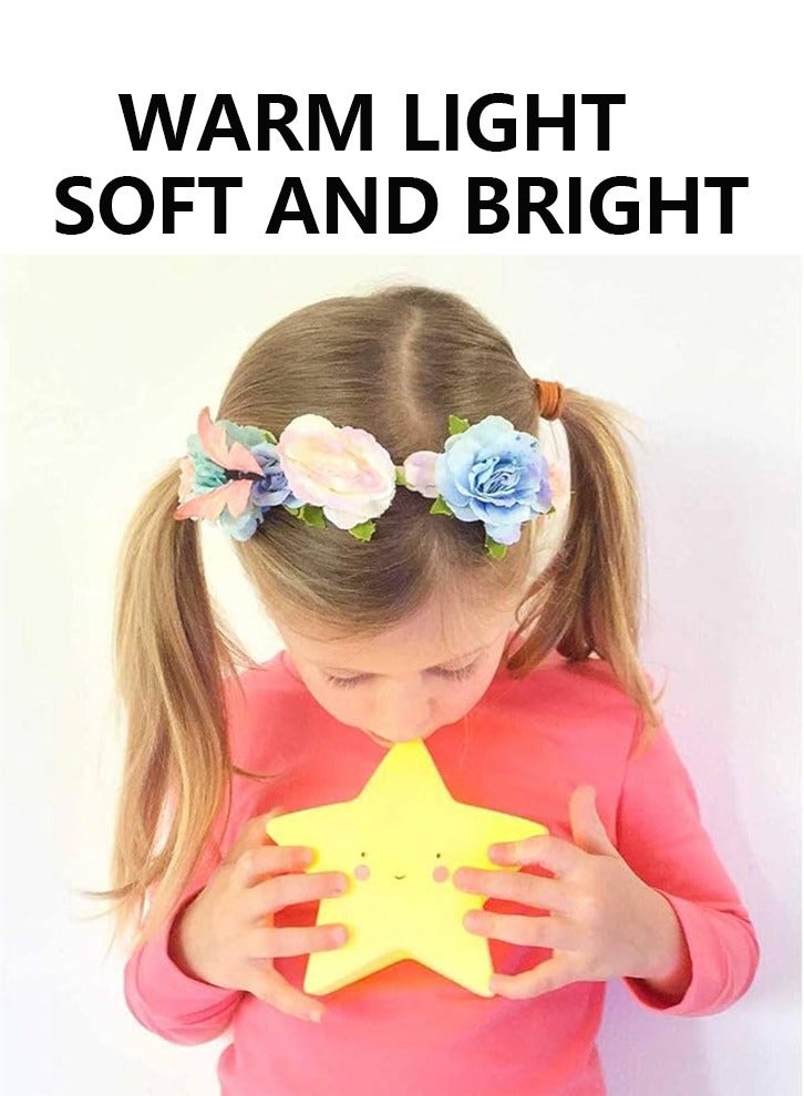 Star Shaped LED Night Lamp Yellow - Image 5