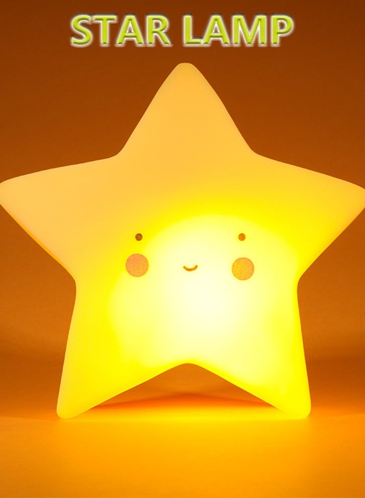 Star Shaped LED Night Lamp Yellow - Image 3