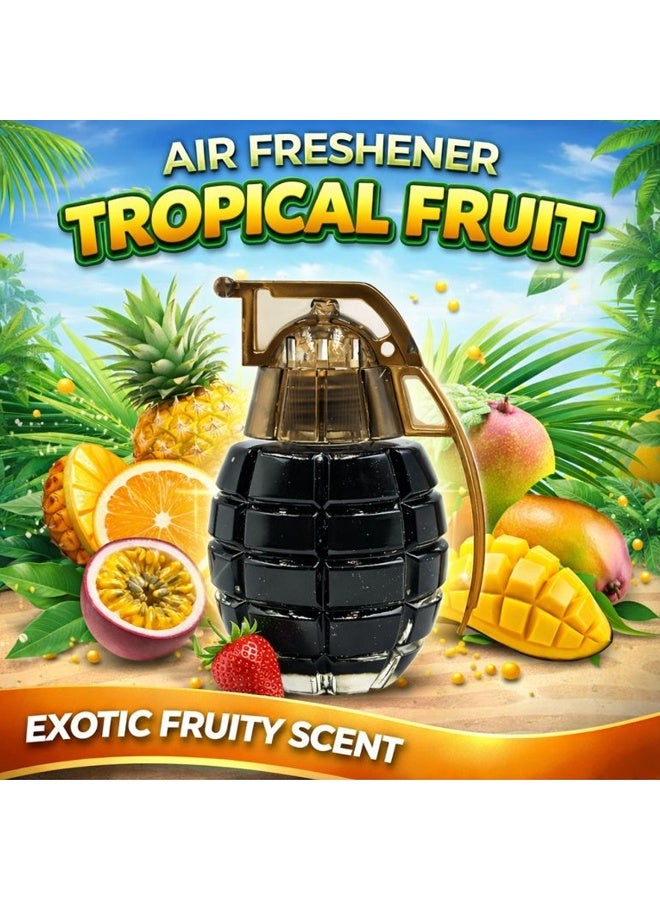 NG Tropical Fruit Air Freshener for Car Home Office, Long Lasting Fruity Fragrance Car Perfume Odor Eliminator for Car Interior Dashboard AC Vent Room Freshener - Image 2