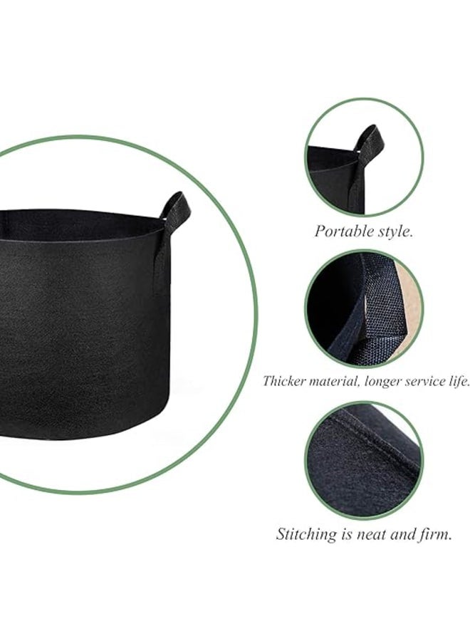 Meridian Non-woven Fabric Plant Grow Bags with Handles, Potato and Tomato Grow Bags, Tomato and Vegetable Grow Bags, Breathable Carrot Grow Bags - Image 2