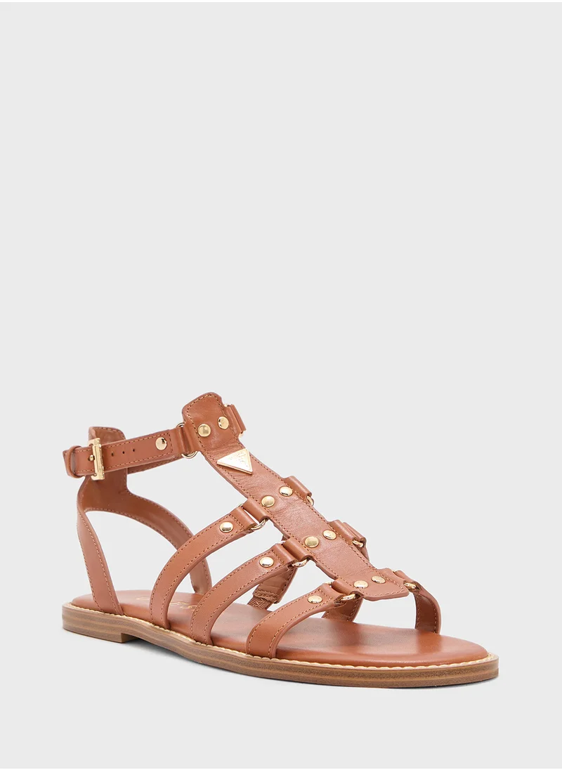 GUESS Multi Strap Flat Sandals