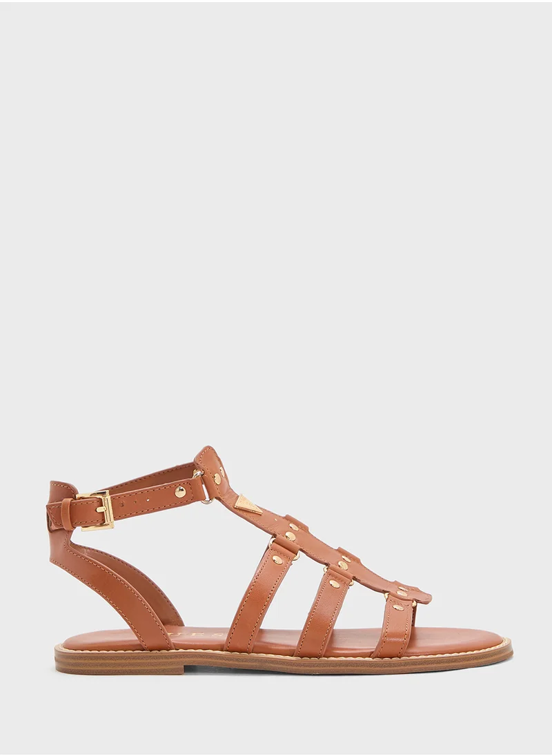 GUESS Multi Strap Flat Sandals