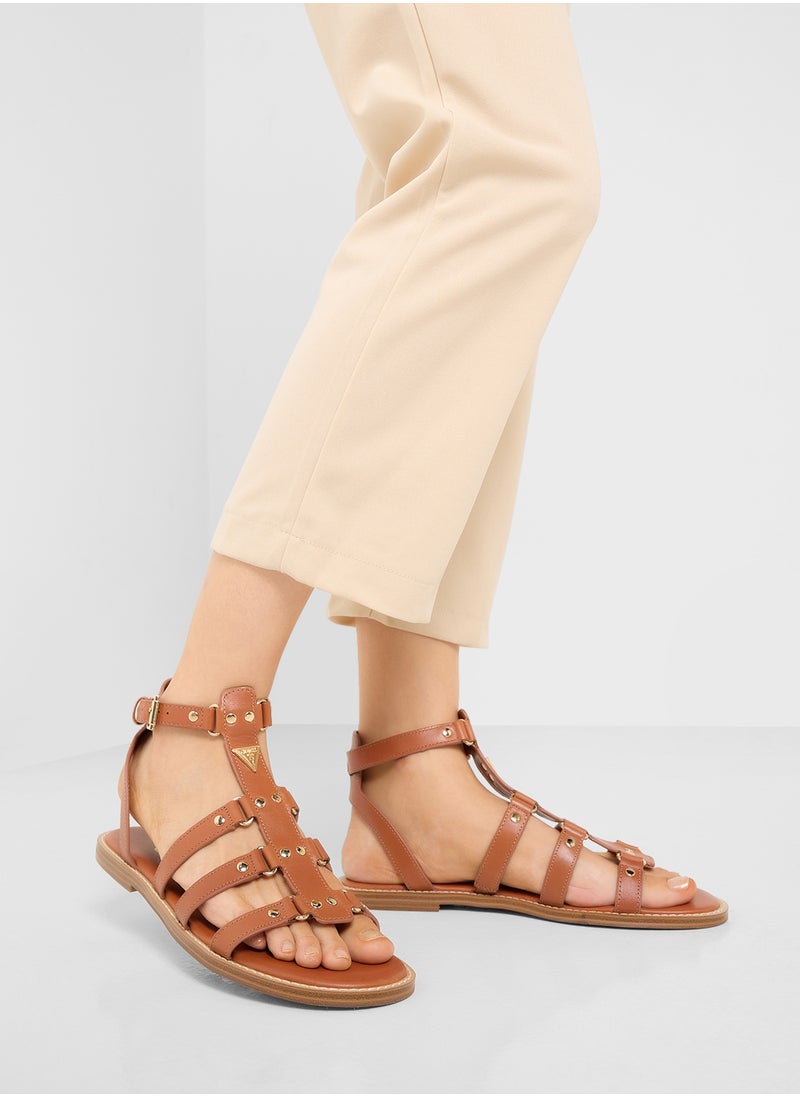 GUESS Multi Strap Flat Sandals  - Image 5