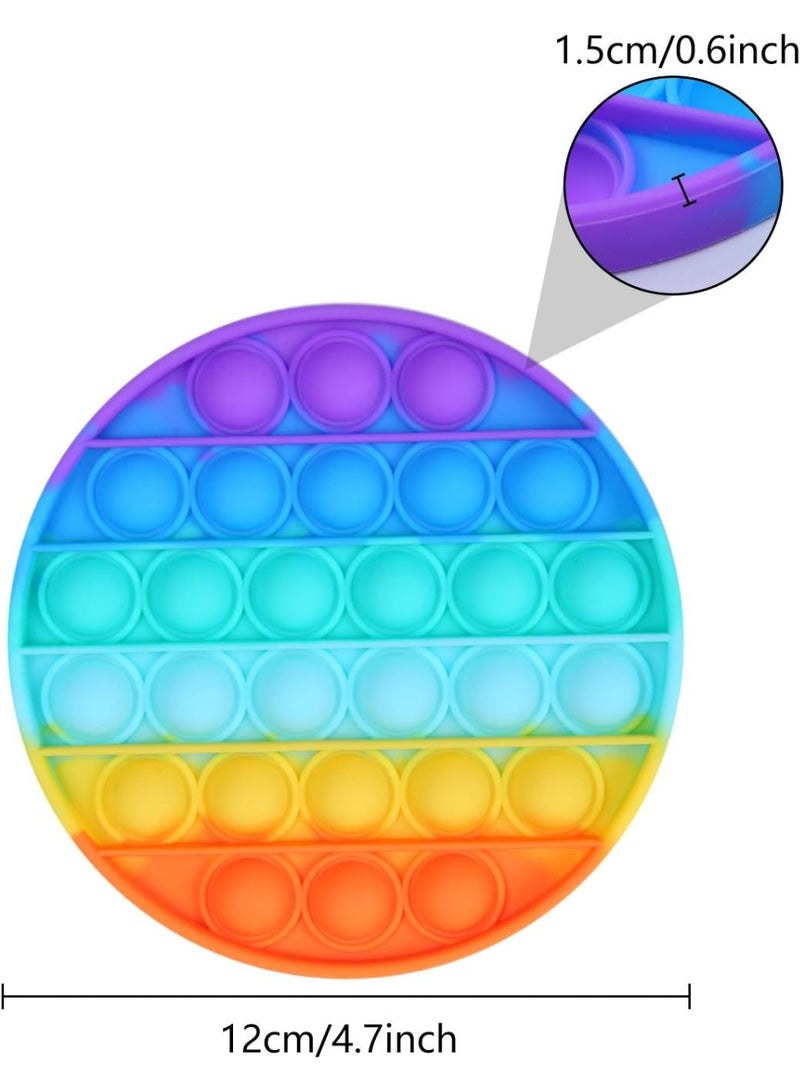 ToySchool Push Bubbles Pop Multicolors Round Shape 5 inch - Image 2