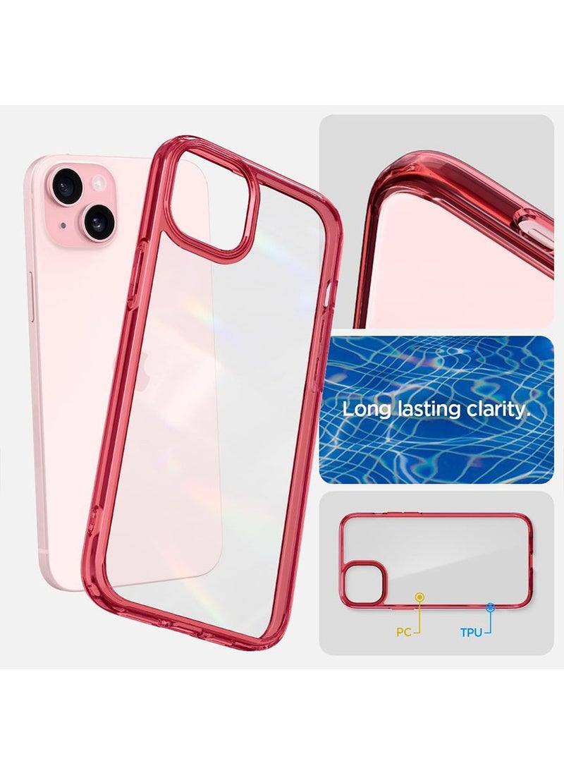 Spigen Ultra Hybrid for iPhone 15 PLUS Case Cover - Red Crystal  - Image 4