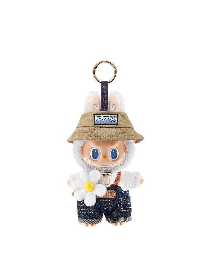 Labubu spring wild at home series! Labubu Vinyl Plush Doll Pendant, Springtime cute shape + dual material touch + trendy and versatile - Image 1