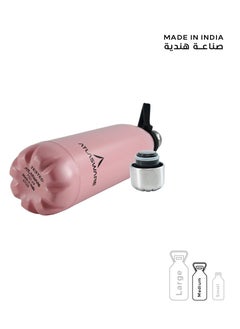Atlasware Water Bottle with a Capacity of 750 ml, Stainless Steel Water Bottle that keeps Cold for 52 Hours and Keeps Heat for 24 Hours, Pink  - Image 5