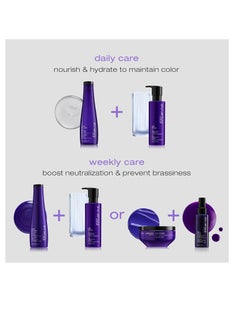 Shu Uemura Shu Uemura Yubi Blonde Anti-Brass Purple Mask | Purple Hair Mask | Neutralizes Brassy Tones | Moisturizes and Smooths | For Color-Treated Blonde, Bleached, and Silver Hair  - Image 2