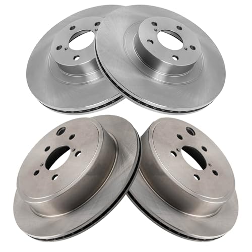 TRQ Front & Rear Brake Rotors Set Compatible with 2013-2016 Scion FR-S 2013-2023 Subaru BRZ 2017-2020 Toyota 86 - Image 1