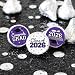 DISTINCTIVS Class of 2026 Graduation Candy Stickers for Chocolate Drops Purple Grad Party Favors  216 Count - Image 4