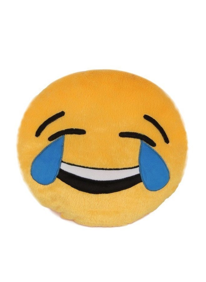 Jassi Toy Smiley Thick Plush Pillow Round Cushion Pillow Stuffed/Gift for Kids/Birthday Gift