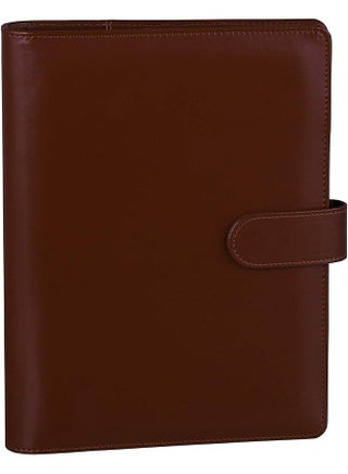 A5 Pu Leather Binder 6 Ring Notebook Binder Cover For A5 Filler Paper Refillable A5 Personal Planner Budget Binder With Magnetic Buckle Closure Brown - pzsku/ZB4E8474C9FE655F2B689Z/45/_/1740916929/36ca52b1-5951-4713-b75f-7af50567c03c