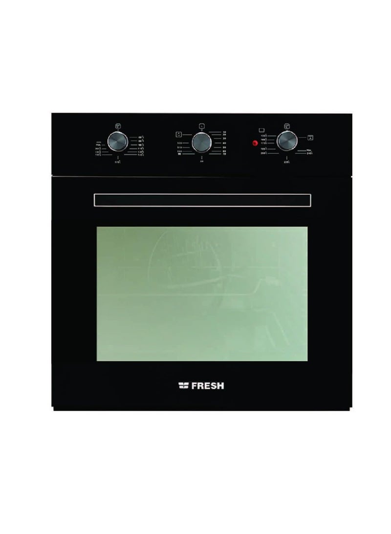 Fresh Fresh oven 60 cm gas electric grill black glass hydraulic fan code 8877
