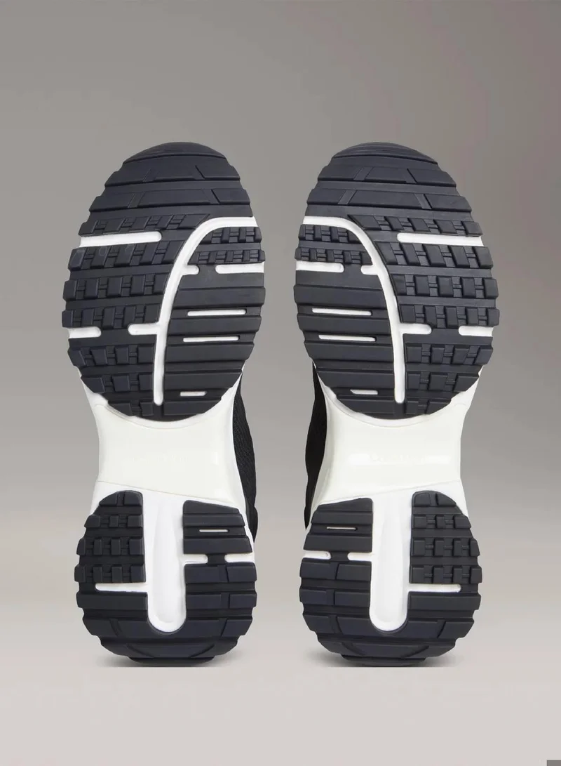 Calvin Klein Jeans Black/Bright White Tech Knit Trainers for Men | Best Price UAE