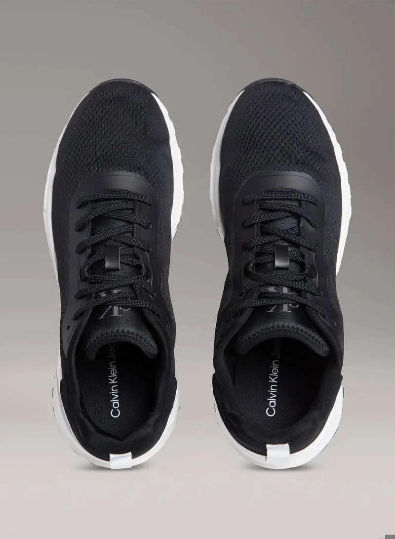 Calvin Klein Jeans Black/Bright White Tech Knit Trainers for Men | Best Price UAE