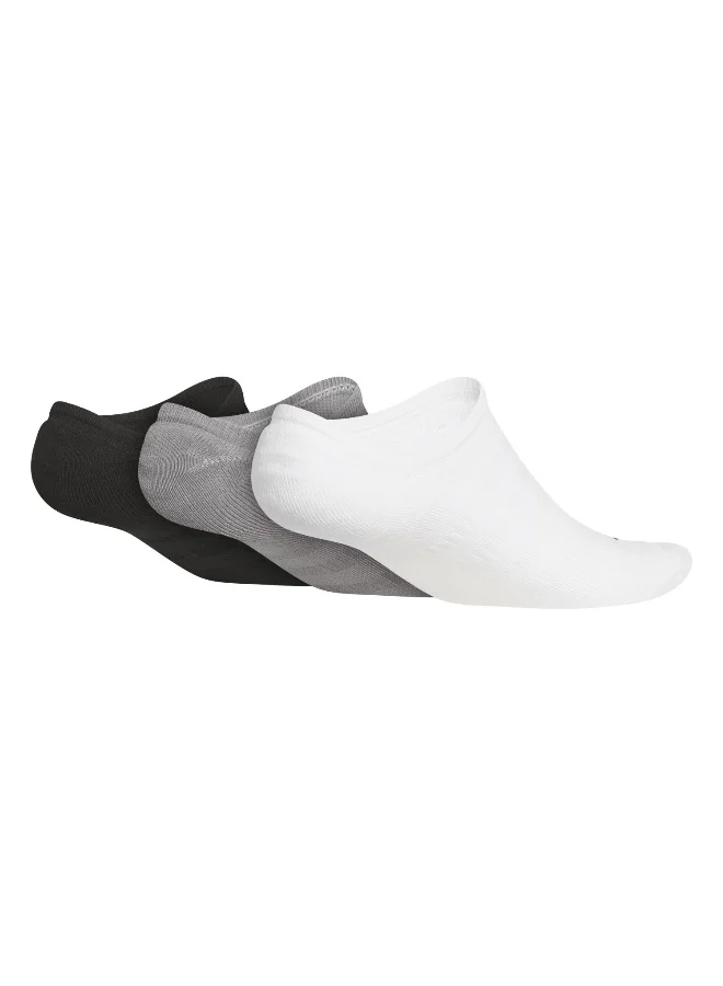 Adidas Adidas 3 Pk No Show White Golf Socks For Men 6.5-8