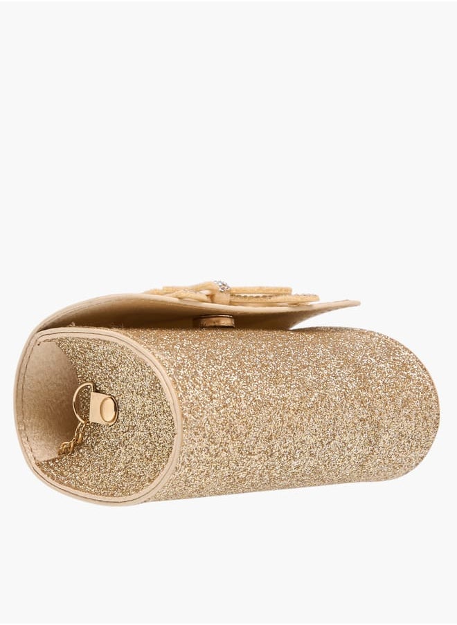 Flora Bella By Shoexpress Girls Bow Detail Embellished Sling Bag With Magnetic Closure  - Image 5