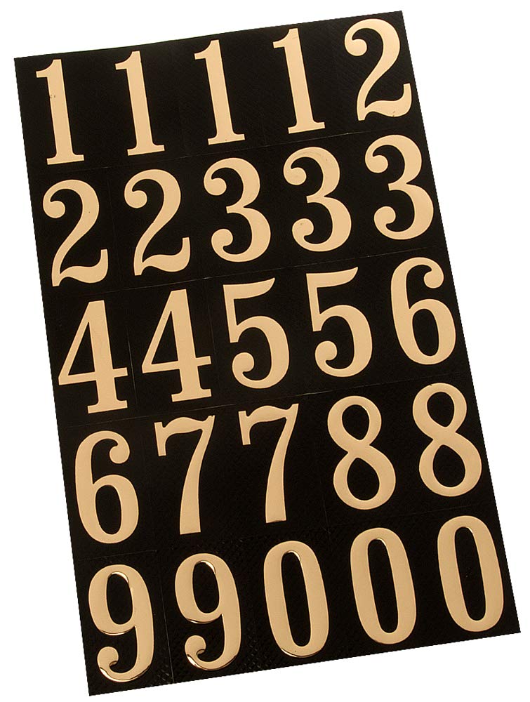 Hy-Ko Packaged Numbers & Letters, DIY Address Number Stickers for Deliveries and Navigation, Self-Adhesive House Decals for Siding, Door, Mailboxes - Image 3