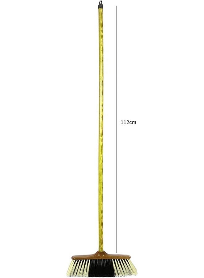 Biella Sweeping Broom Brush With Handle Soft Bristle Multipurpose Cleaning Tool For Indoor/Outdoor Home Kitchen Patio Etc. - Image 2