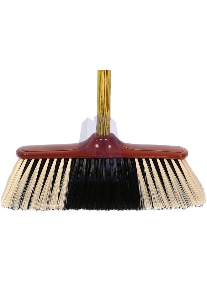 Biella Sweeping Broom Brush With Handle Soft Bristle Multipurpose Cleaning Tool For Indoor/Outdoor Home Kitchen Patio Etc. - Image 4