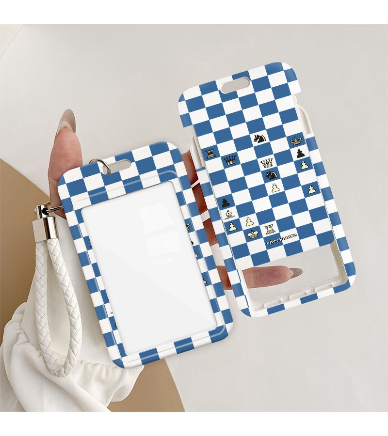 2D Elegant Card Sleeves For Chess Checkmate Mixed Colors Campus ID Protection Student Meal Cards Transport Passes Access Control Identification Perfect Holiday Presents - Image 1