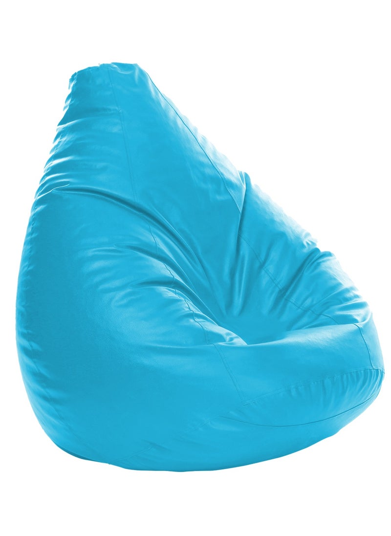 FATBAG - Faux Leather Standard Bean Bag With Polystyrene Filling - Teal Blue - Image 1