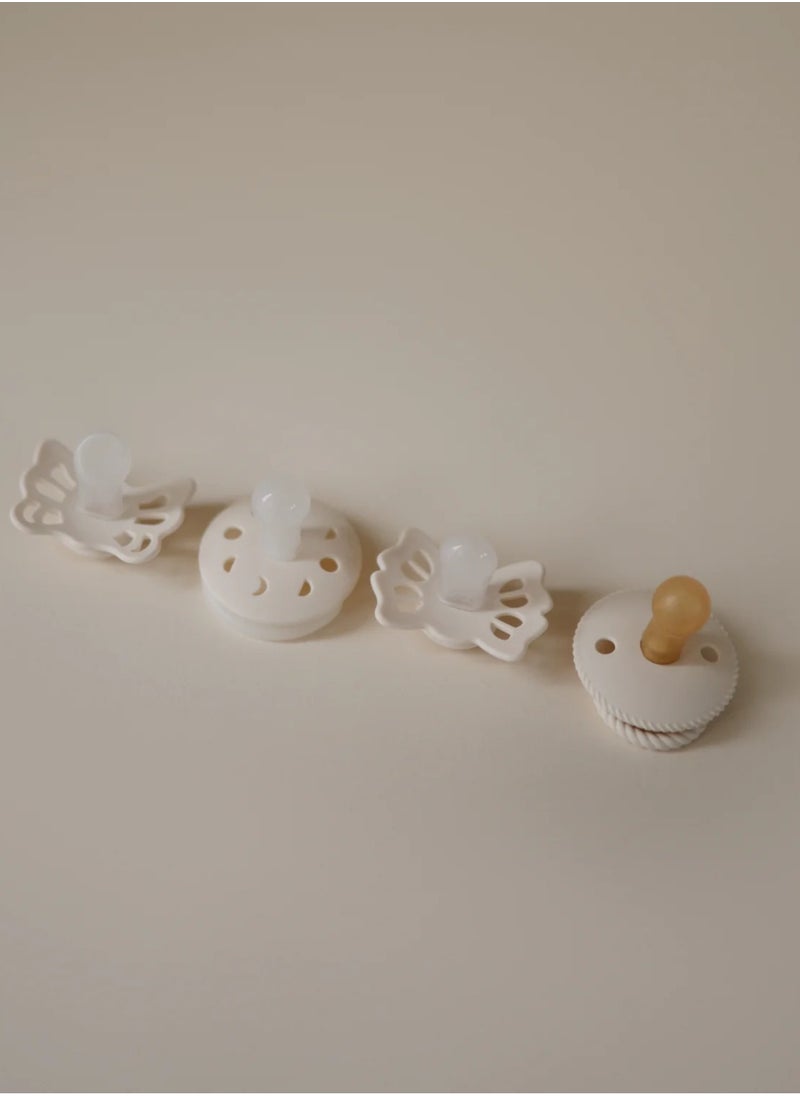 FRIGG Baby's First Pacifier 4-pack - Moonlight Sailing - Cream 0-6M - Size 1  - Image 4
