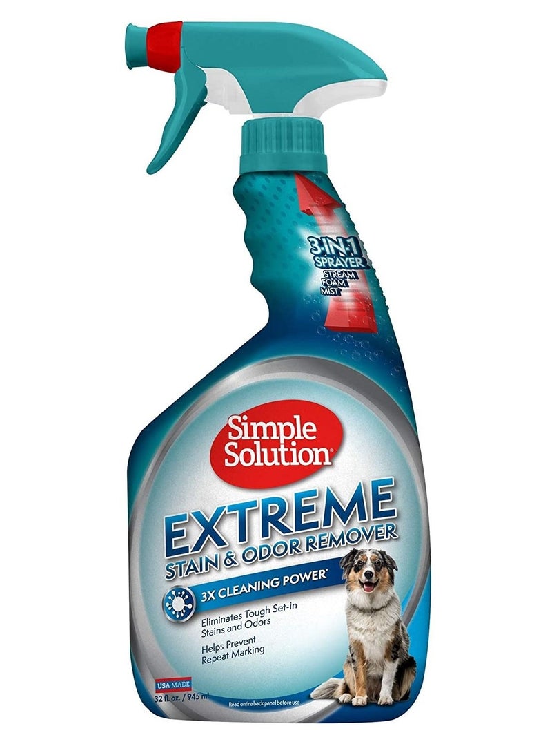 Simple Solution Extreme Pet Dogs Stain and Odor Remover 945ml - Image 1