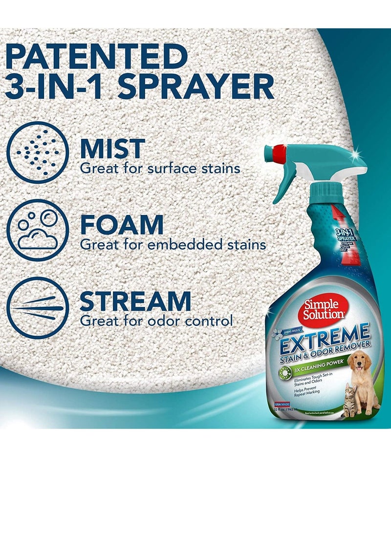Simple Solution Extreme Pet Dogs Stain and Odor Remover 945ml - Image 2