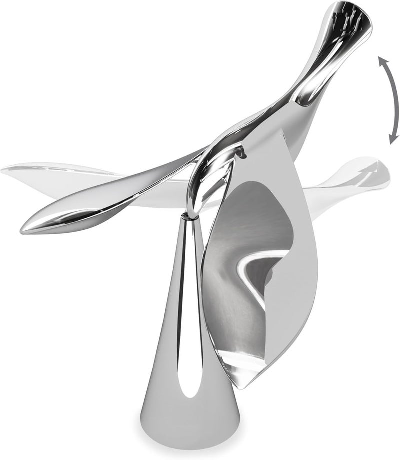 Calyrex Calyrex Bottle Opener for Opening Bottle Caps Sculptural Bar Accessory Tipsy Bottle Opener Beer Opener Silver - Image 1