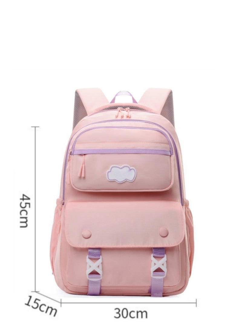 Winner Sweet Pink Backpack, Student Backpack, Ergonomic Backpack, Lightweight Backpack, Adjustable Shoulder Strap Backpack, Minimalist Aesthetic Student Backpack, Fashionable And Practical New Favorite - Image 2