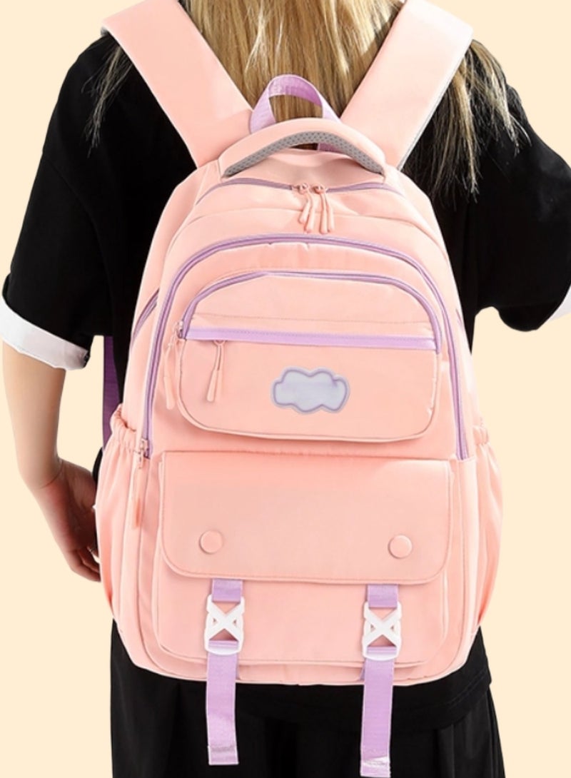 Winner Sweet Pink Backpack, Student Backpack, Ergonomic Backpack, Lightweight Backpack, Adjustable Shoulder Strap Backpack, Minimalist Aesthetic Student Backpack, Fashionable And Practical New Favorite - Image 4